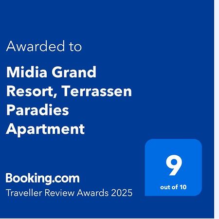 Midia Grand Resort, Terrassen Paradies Apartment Aheloj Kültér fotó